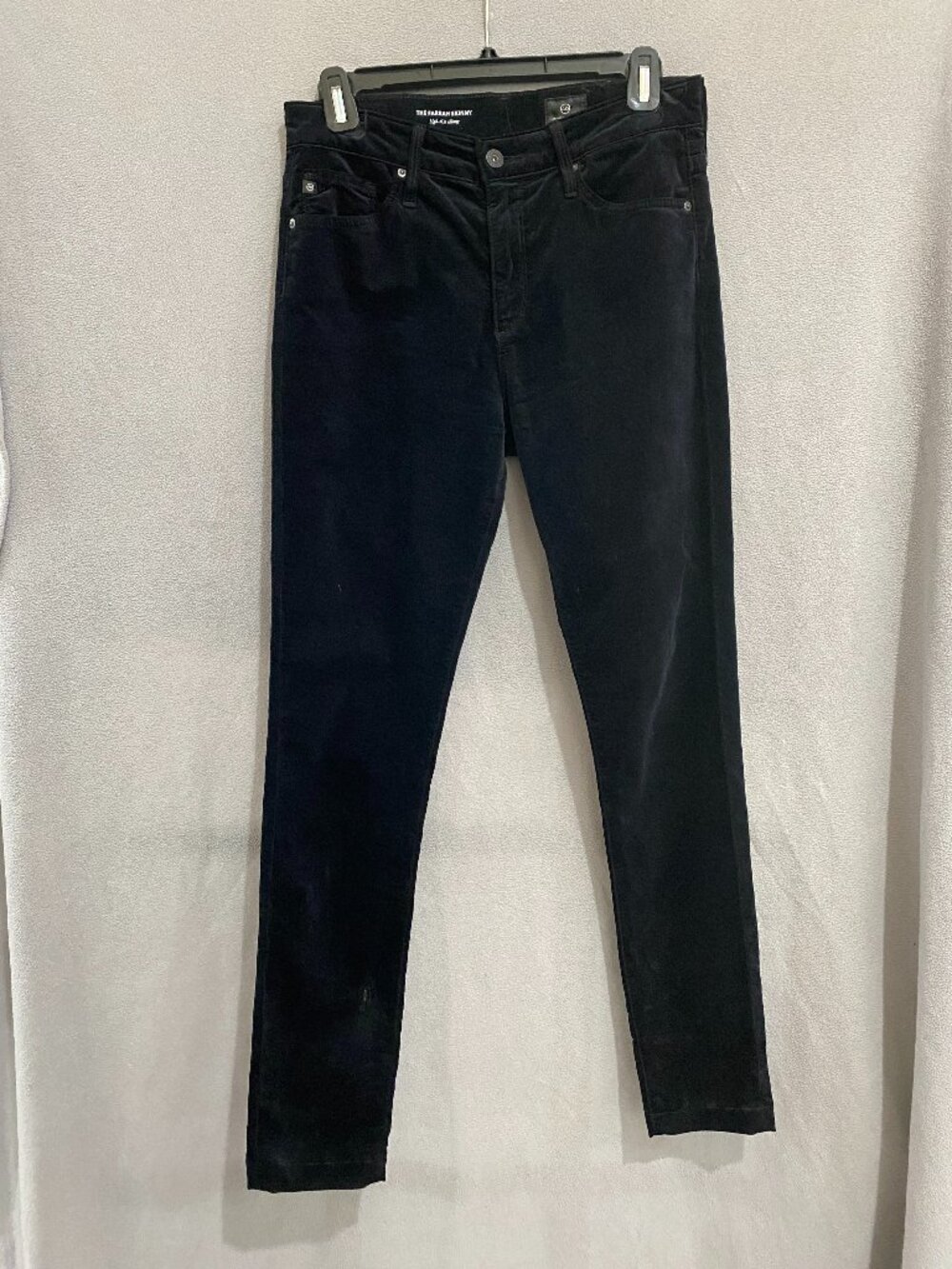 AG Adriano Goldschmied Farrah Skinny Jeans 27R Black High Rise